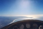 Soaring over Monetery Bay at 9000 feet