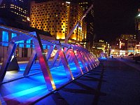 Melting iceberg art installation