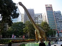 Hong Kong square animated dinosaur