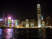 Hong Kong skyline at night