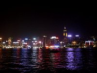 Hong Kong skyline at night