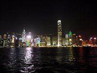 Hong Kong skyline at night