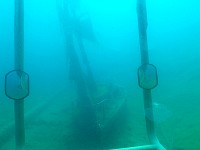 Sunken sailboat