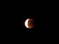 Lunar eclipse ending