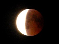Lunar eclipse ending