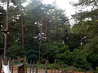 Zipline crossing playground