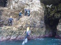 Coasteering jump site