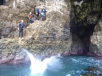 Coasteering jump site