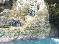 Coasteering jump site