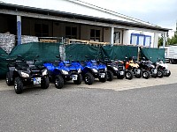 Quad bikes ready for tour