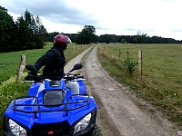 Quads on soft sand track near Dresden