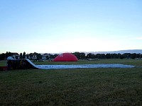 Uninflated blimp