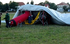 External fan attached to blimp