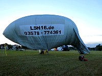 Halfway inflated blimp