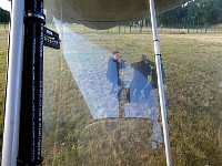 Pulling the blimp back