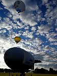 Blimp and balloons