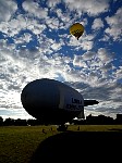 Blimp and balloons