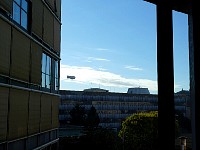 Blimp seem from my hotel room