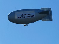 Blimp with 360 camera hanging below