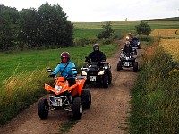 Quads on flat sand surface near Dresden