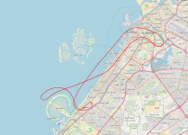 Helicopter flight trail
