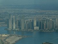 Burj Khalifa view towards Dubai Creek Harbour