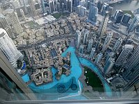 Burj Khalifa view down to Dubai Fountain