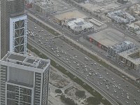 Burj Khalifa view of highway