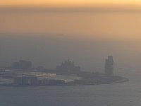 Burj Khalifa view towards hotel Atlantis The Palm