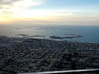 Burj Khalifa view towards The World