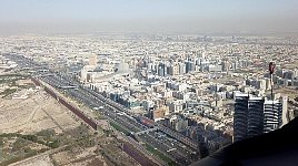 Mall of the Emirates seen from helicopter
