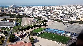 Police Academy grounds seen from helicopter