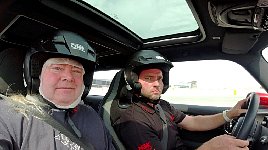 Closed track. Professional Driver. Do not try this at home. Because your home does not have a race track.