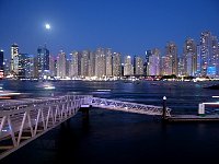 Dubai marina at night
