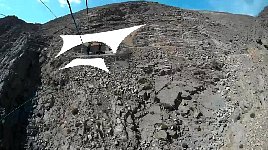 Jebel Jais zipline end platform