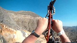 Zipline approaching gap