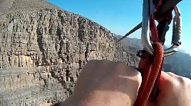 Zipline into cliff