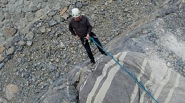 Abseiling in Jebel Jais