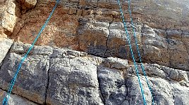Rock climbing wall