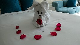 Valentines Day Towel Sculpture