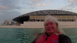 In front of Abu Dhabi Louvre