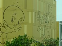Warner Bros. theme park in Abu Dhabi from outside