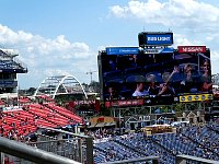 Empty seats in stadium