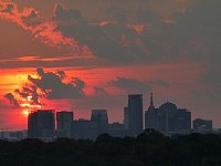 Sunset over downtown Nashville