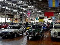 Car museum exhibition space