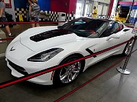 Car in Corvette museum lobby