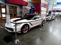 Car in Corvette museum lobby