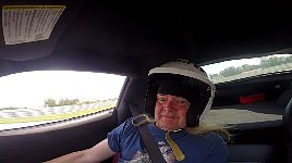 Me as passenger in Corvette on race track