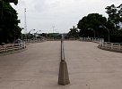 Equator marking concrete block, Macapá, Brazil