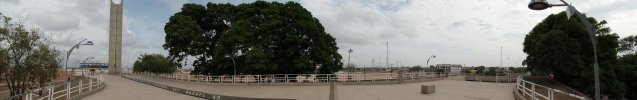 Equator memorial panorama, Macapá, Brazil